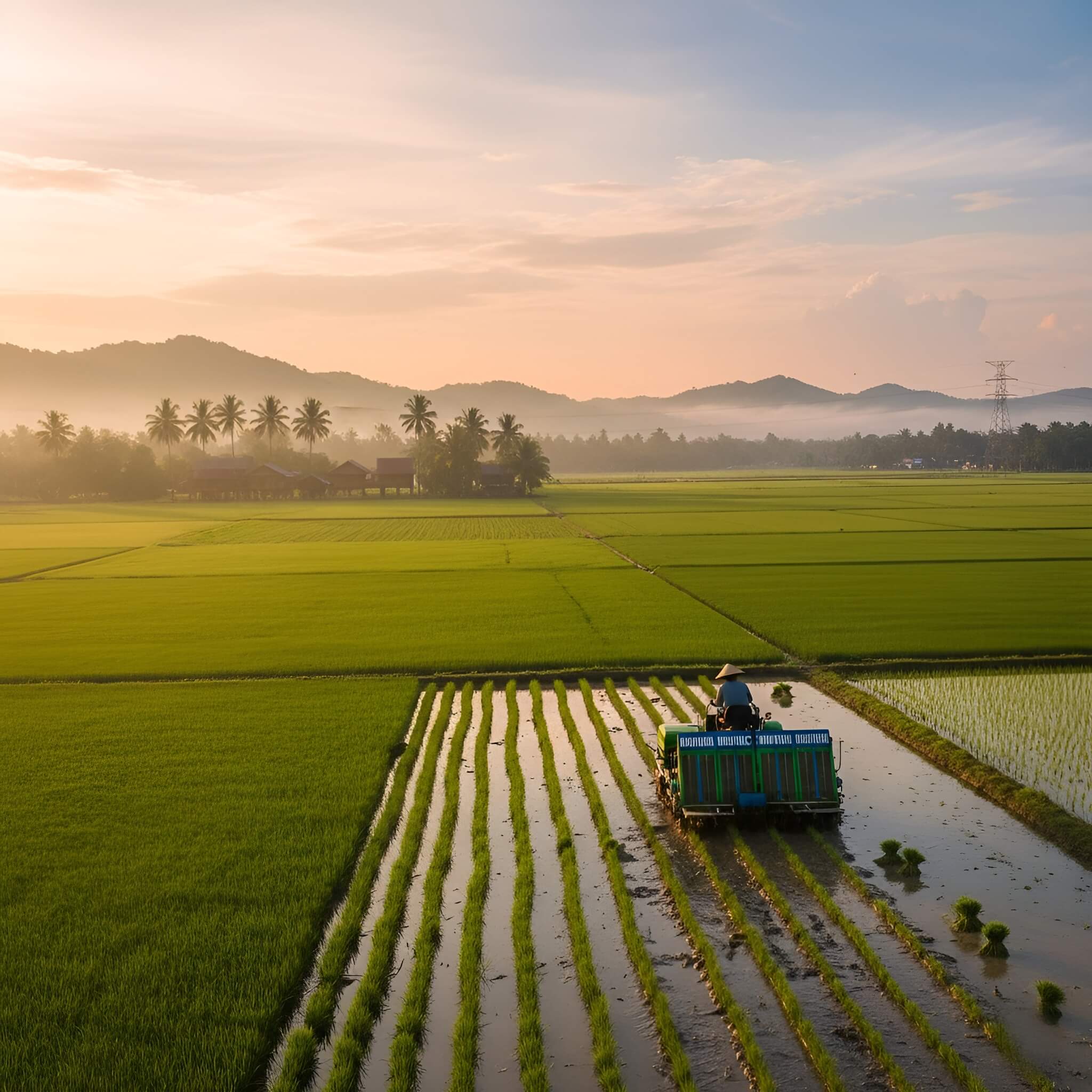 Paddy land preparation