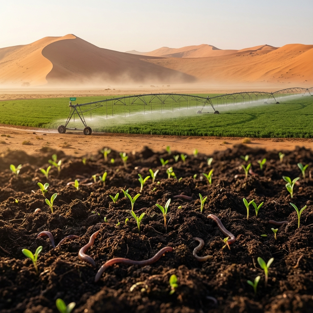 Desert landscape transformation